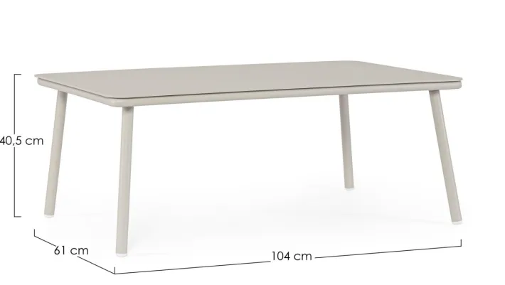 Bizzotto Tavolini>TAVOLINO SPIKE 104X61 AGATE QS26