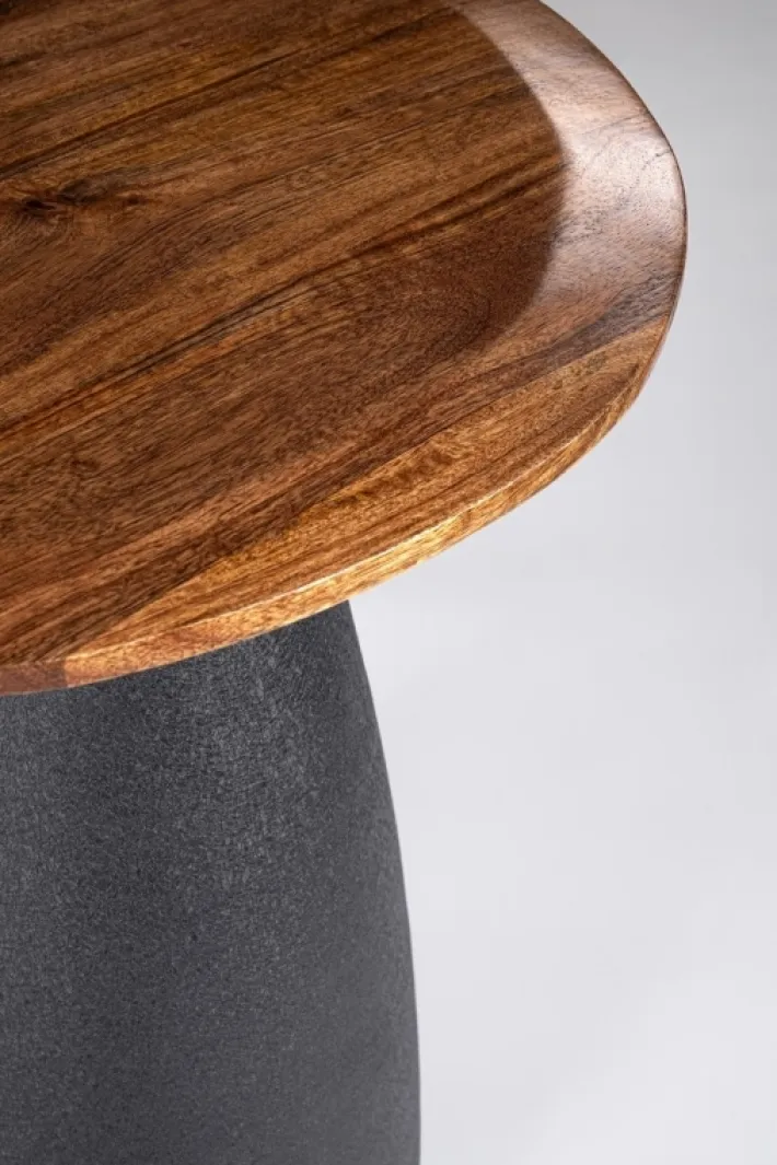 Bizzotto Tavolini>TAVOLINO STANLEY TOP NATURAL 50