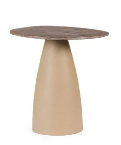 Bizzotto Tavolini>TAVOLINO STANLEY TOP RUSTIC BROWN 50