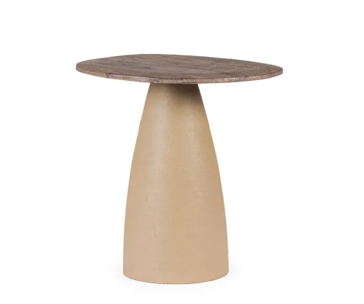 Bizzotto Tavolini>TAVOLINO STANLEY TOP RUSTIC BROWN 50