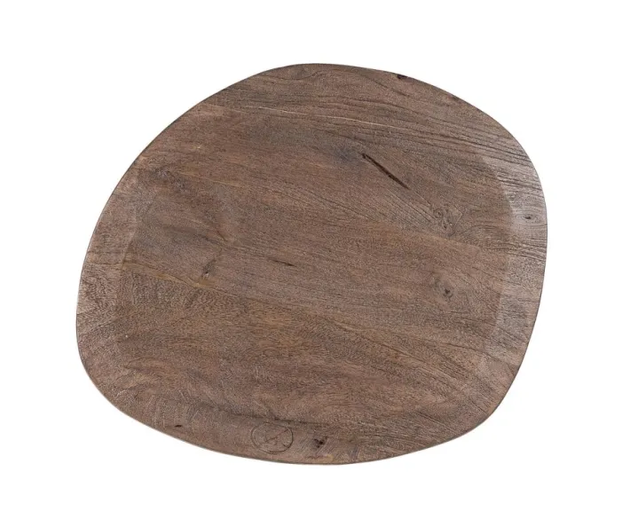 Bizzotto Tavolini>TAVOLINO STANLEY TOP RUSTIC BROWN 50