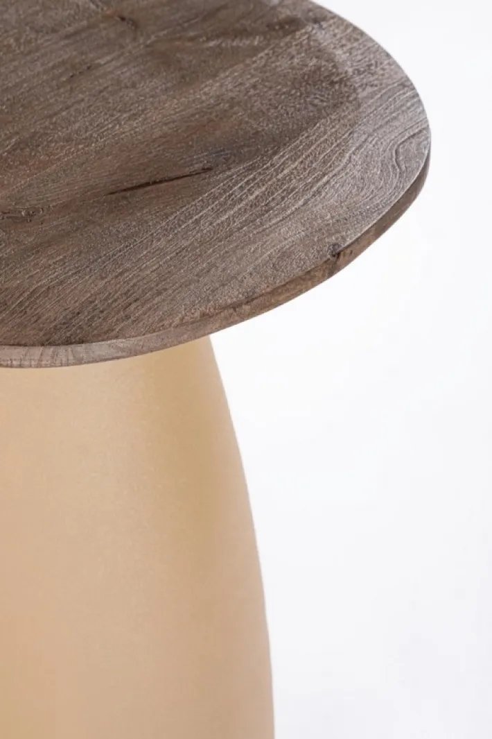 Bizzotto Tavolini>TAVOLINO STANLEY TOP RUSTIC BROWN 50