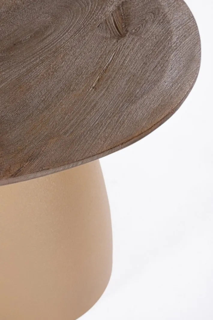 Bizzotto Tavolini>TAVOLINO STANLEY TOP RUSTIC BROWN 60