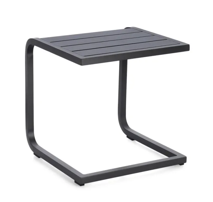 Bizzotto Tavolini>TAVOLINO TAYLOR 40X40 GRIGIO SCURO