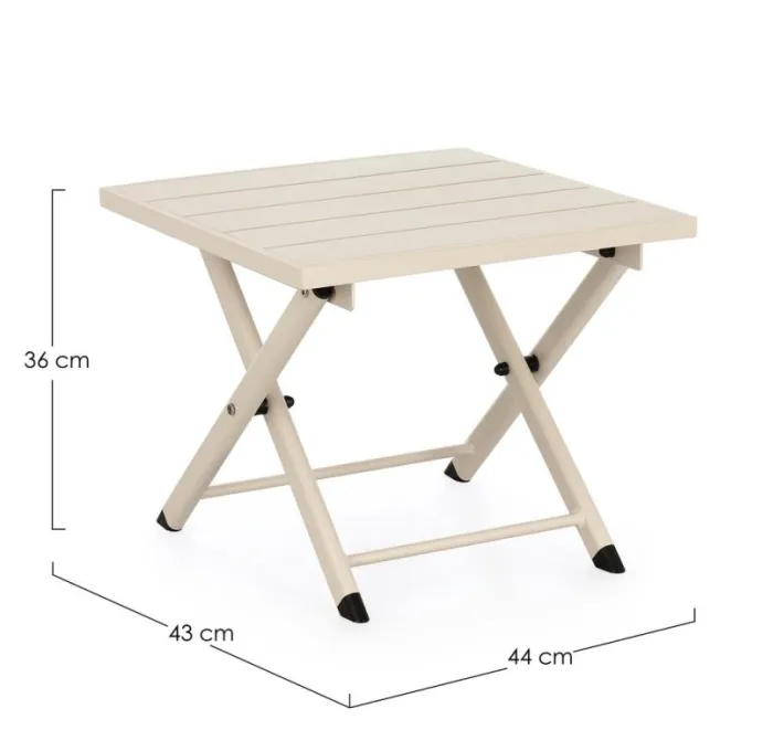 Bizzotto Tavolini>TAVOLINO TAYLOR 44X43 WHISPER