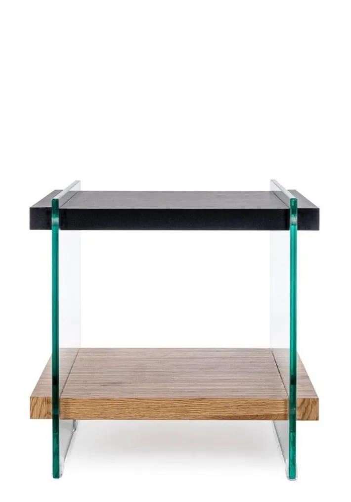 Bizzotto Tavolini>TAVOLINO 50X50 NERO - LINE WOOD