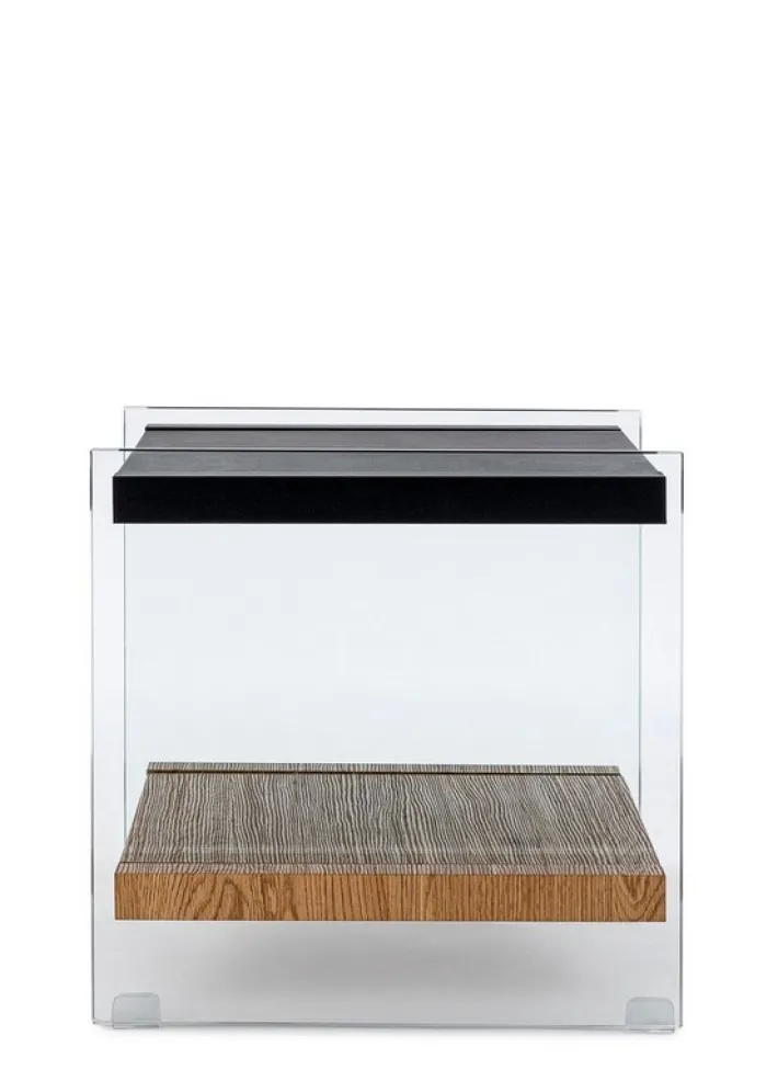 Bizzotto Tavolini>TAVOLINO 50X50 NERO - LINE WOOD