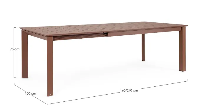 Bizzotto Tavoli>TAVOLO ALL. KONNOR 160-240X100 BARN