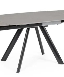 Bizzotto Tavoli>TAVOLO ALL. RAILI 119.5/180X85 NERO/GRIG
