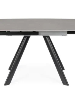 Bizzotto Tavoli>TAVOLO ALL. RAILI 119.5/180X85 NERO/GRIG