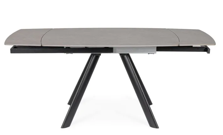 Bizzotto Tavoli>TAVOLO ALL. RAILI 119.5/180X85 NERO/GRIG