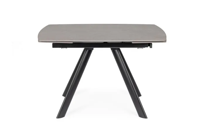 Bizzotto Tavoli>TAVOLO ALL. RAILI 119.5/180X85 NERO/GRIG
