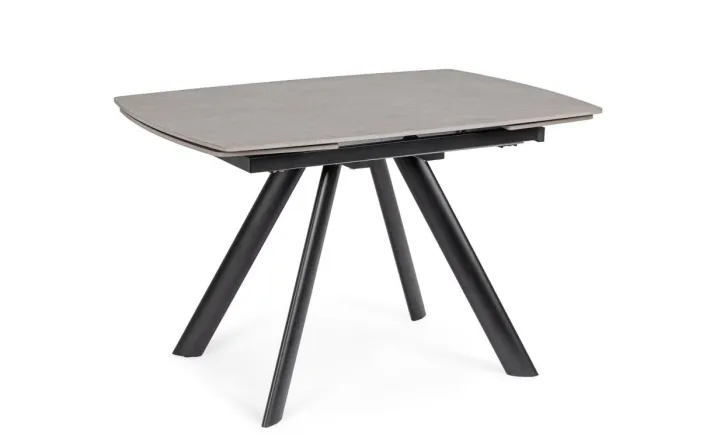 Bizzotto Tavoli>TAVOLO ALL. RAILI 119.5/180X85 NERO/GRIG