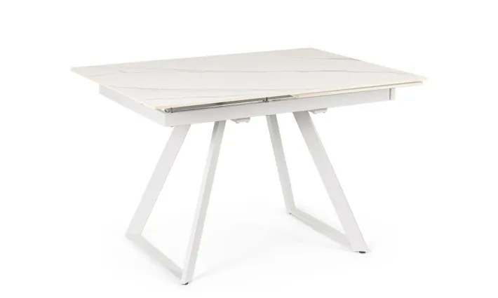 Bizzotto Tavoli>TAVOLO ALL. REETA 120/180X90 BIANCO/BIAN