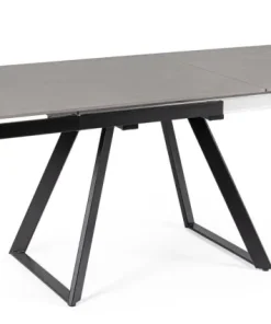 Bizzotto Tavoli>TAVOLO ALL. REETA 120/180X90 NERO/GRIGIO