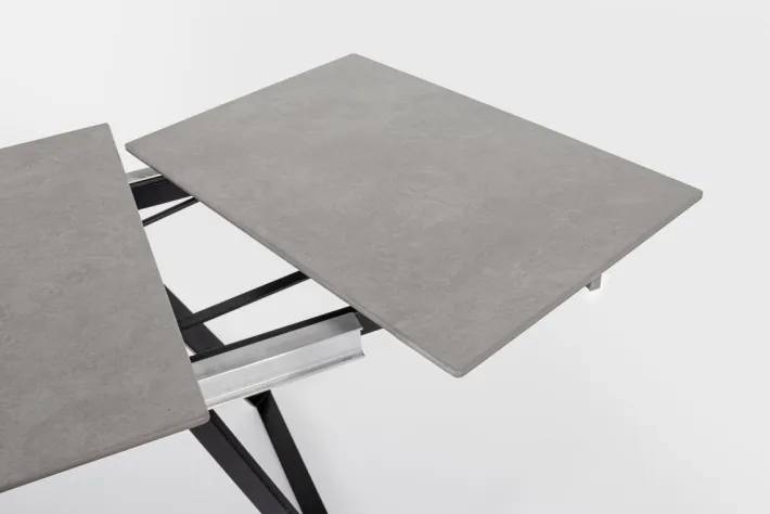 Bizzotto Tavoli>TAVOLO ALL. REETA 120/180X90 NERO/GRIGIO