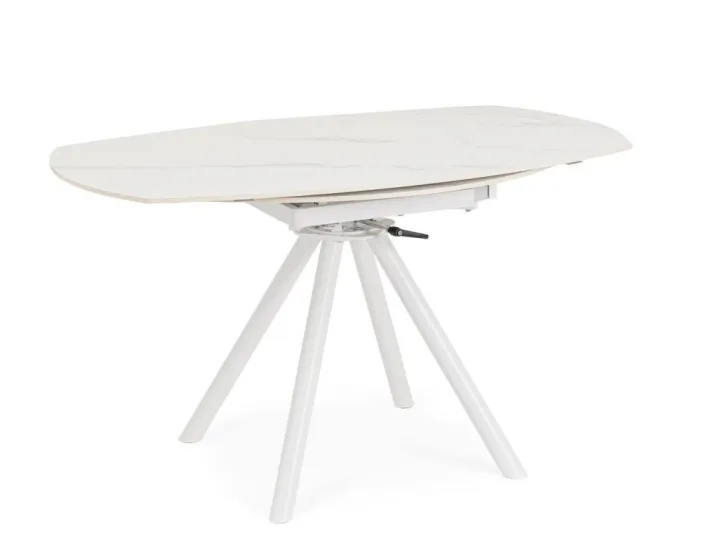 Bizzotto Tavoli>TAVOLO ALL.RAUNI D87/135 BIANCO/BIANCO