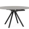 Bizzotto Tavoli>TAVOLO ALL.RAUNI D87/135 NERO/GRIGIO