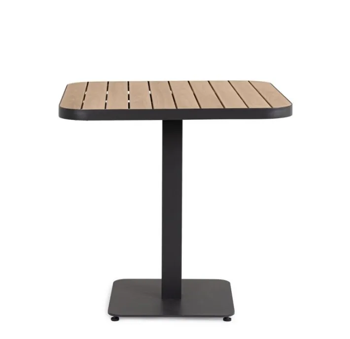 Bizzotto Tavoli>TAVOLO BELMAR 75X75 ANTRACITE YK13