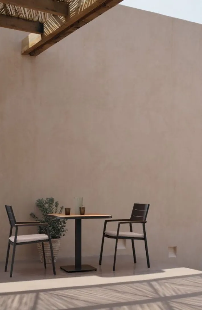 Bizzotto Tavoli>TAVOLO BELMAR 75X75 ANTRACITE YK13