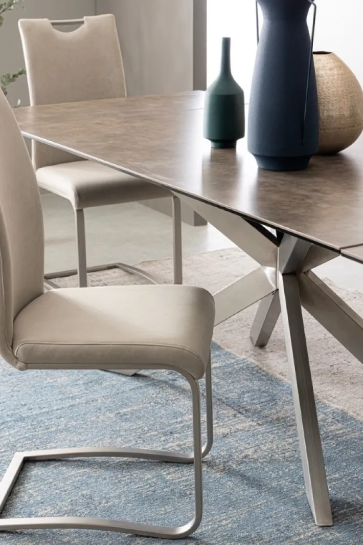 Bizzotto Tavoli>TAVOLO CON PIANO IN CERAMICA - ARZACHEL