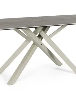 Bizzotto Tavoli>TAVOLO CON PIANO IN CERAMICA TORTORA - SEAN
