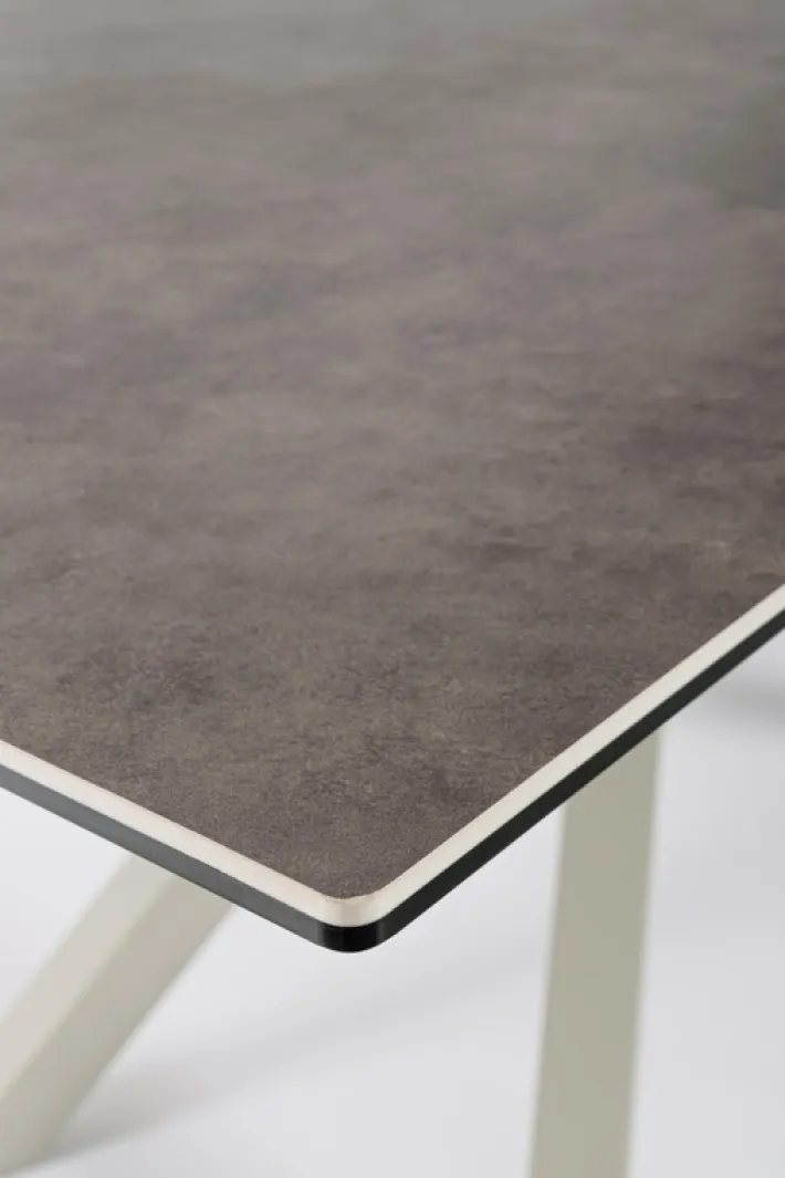 Bizzotto Tavoli>TAVOLO CON PIANO IN CERAMICA TORTORA - SEAN