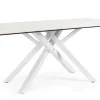 Bizzotto Tavoli>TAVOLO CON PIANO IN CERAMICA BIANCO - SEAN