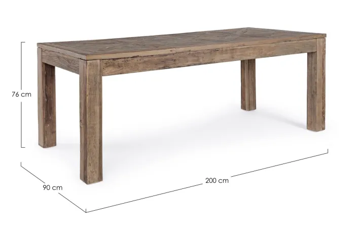 Bizzotto Tavoli>TAVOLO FISSO IN LEGNO 200x90 - KAILY