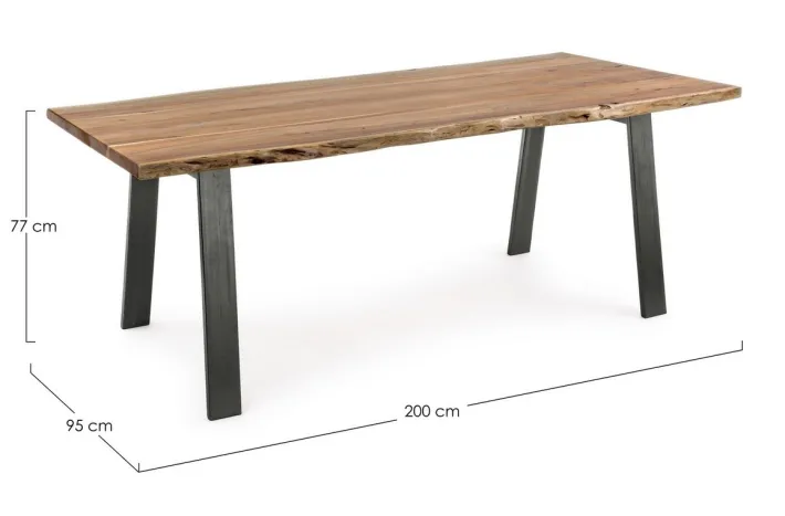 Bizzotto Tavoli>TAVOLO FISSO IN LEGNO 200X95 - ARON