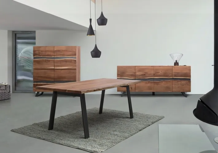Bizzotto Tavoli>TAVOLO FISSO IN LEGNO 200X95 - ARON