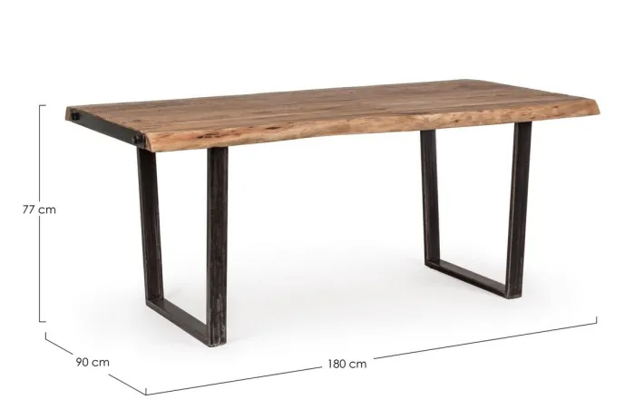 Bizzotto Tavoli>TAVOLO FISSO IN LEGNO 180X90 - ELMER