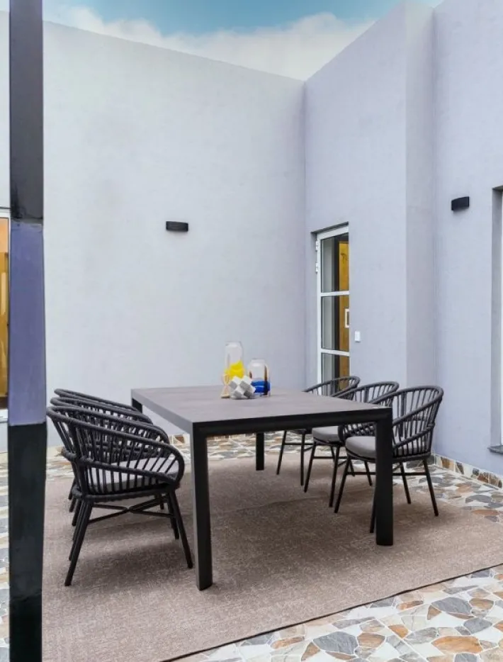 Bizzotto Tavoli>TAVOLO IN ALLUMINIO ANTRACITE JX55 - MASON