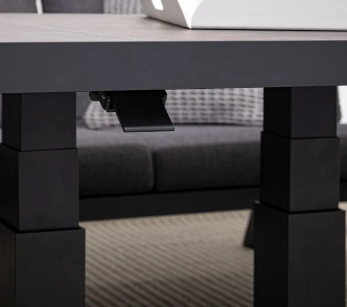 Bizzotto Tavoli>TAVOLO IN ALLUMINIO ANTRACITE JX55 - TRUMAN