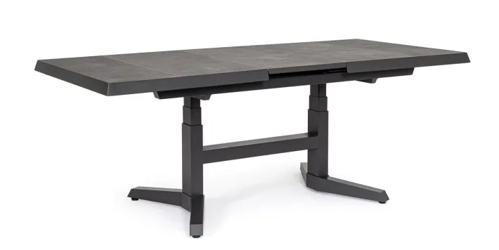 Bizzotto Tavoli>TAVOLO IN ALLUMINIO ANTRACITE JX55 - ROBERT