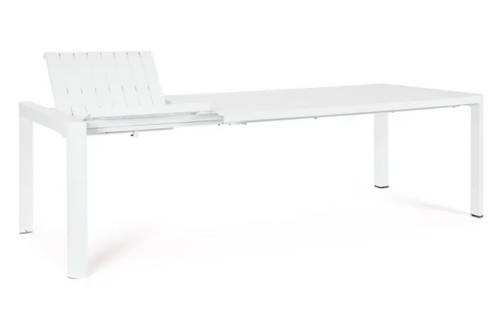Bizzotto Tavoli>TAVOLO IN ALLUMINIO BIANCO CX21 - KIPLIN