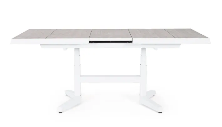 Bizzotto Tavoli>TAVOLO IN ALLUMINIO BIANCO JX11 - ROBERT