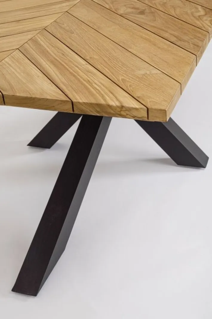 Bizzotto Tavoli>TAVOLO IN ALLUMINIO CARBON RT02 - PALMDALE