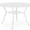 Bizzotto Tavoli>TAVOLO IN ALLUMINIO D110 BIANCO - VICTORIA