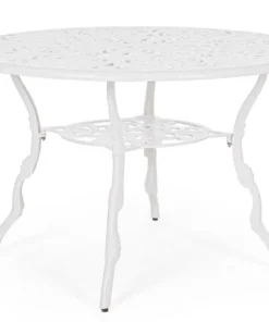 Bizzotto Tavoli>TAVOLO IN ALLUMINIO D110 BIANCO - VICTORIA