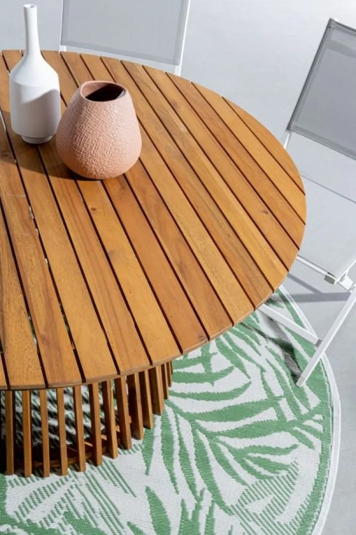 Bizzotto Tavoli>TAVOLO IN ALLUMINIO D120 FSC - RODANO
