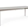 Bizzotto Tavoli>TAVOLO IN ALLUMINIO 160/240X100 - KONNOR RASTIN