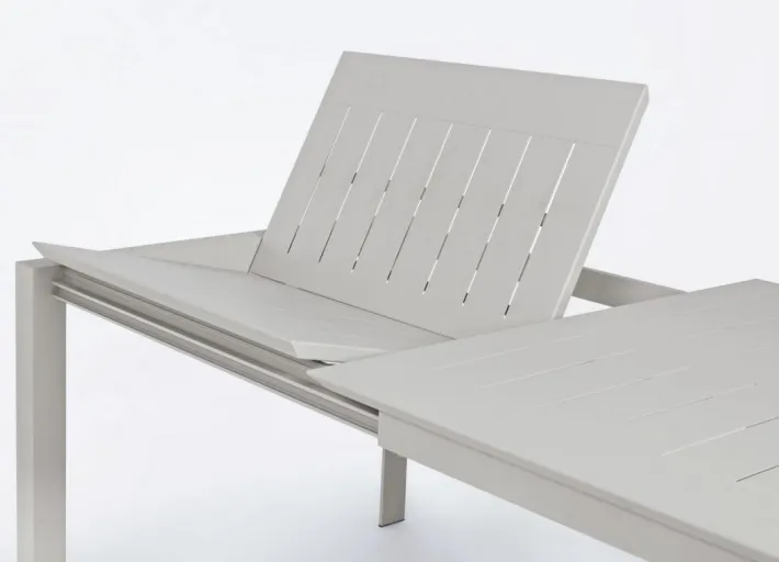 Bizzotto Tavoli>TAVOLO IN ALLUMINIO 160/240X100 - KONNOR RASTIN