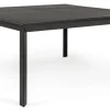 Bizzotto Tavoli>TAVOLO IN ALLUMINIO 110/160X160 ANTRACITE CX23 - KONNOR