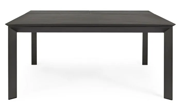 Bizzotto Tavoli>TAVOLO IN ALLUMINIO 110/160X160 ANTRACITE CX23 - KONNOR