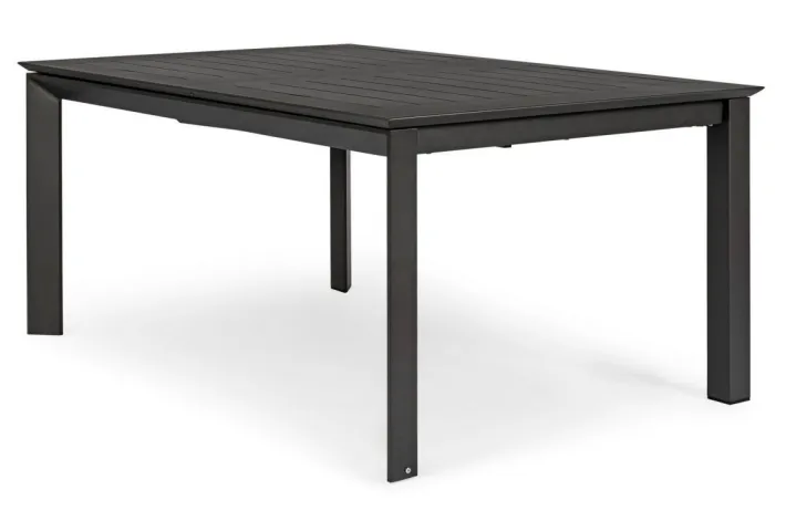 Bizzotto Tavoli>TAVOLO IN ALLUMINIO 110/160X160 ANTRACITE CX23 - KONNOR
