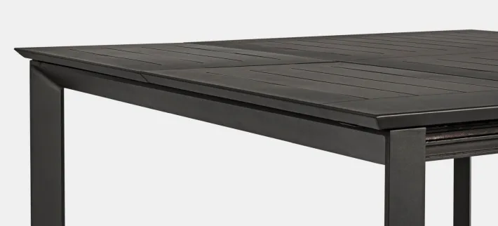 Bizzotto Tavoli>TAVOLO IN ALLUMINIO 110/160X160 ANTRACITE CX23 - KONNOR