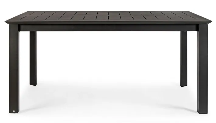 Bizzotto Tavoli>TAVOLO IN ALLUMINIO 160/240X100 ANTRACITE CX23 - KONNOR