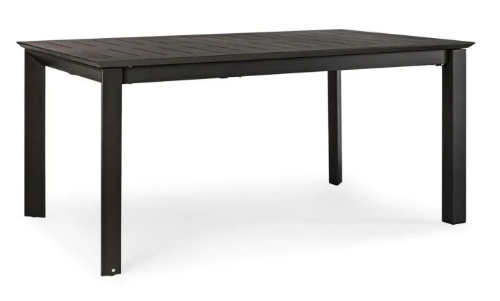 Bizzotto Tavoli>TAVOLO IN ALLUMINIO 160/240X100 ANTRACITE CX23 - KONNOR
