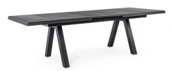 Bizzotto Tavoli>TAVOLO IN ALLUMINIO 205/265X103 ANTRACITE JX55 - KRION